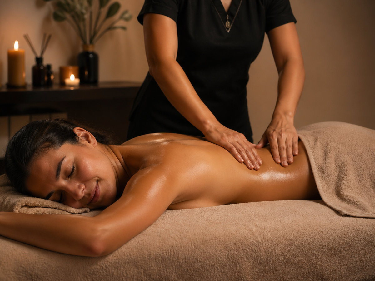 Full Body Rebalance Massage treatment at Elysium Grove, Hertfordshire