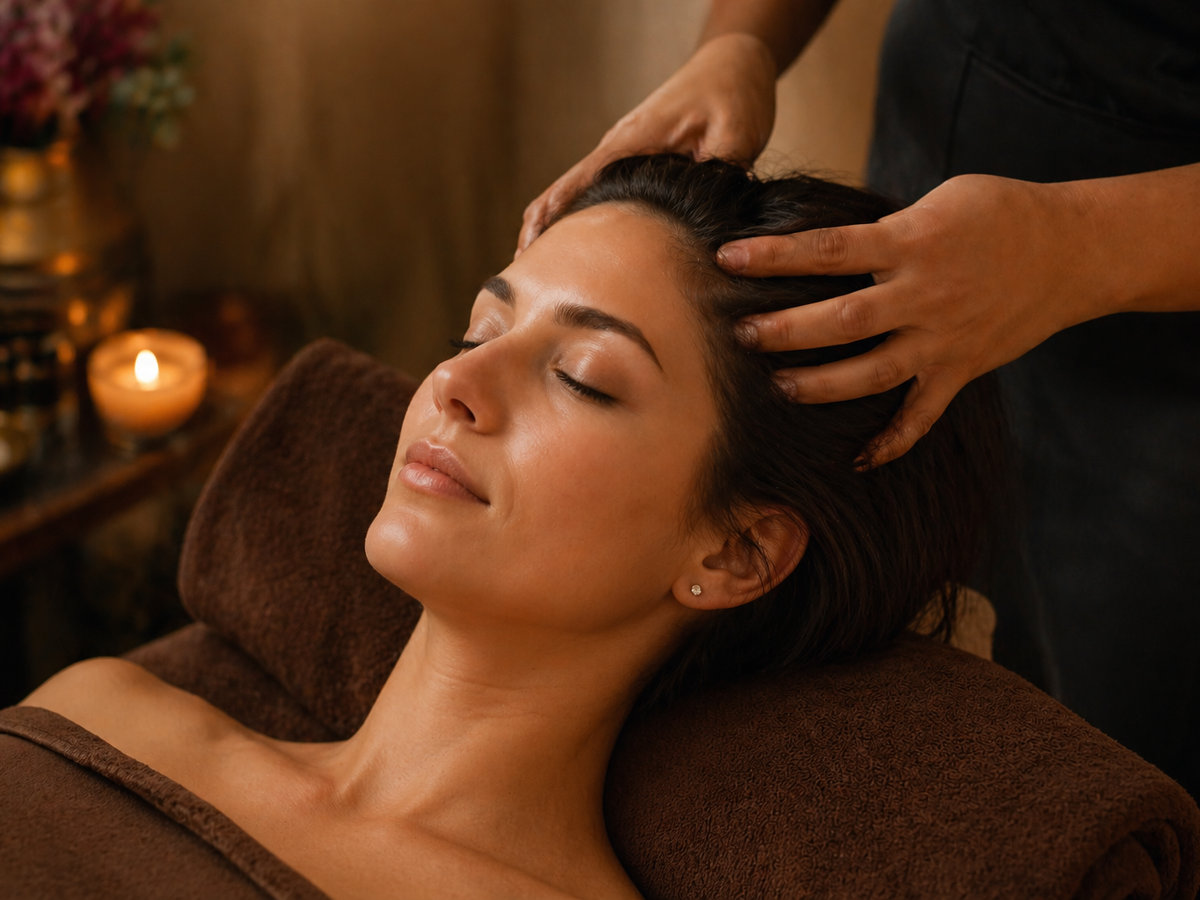 Indian Head Massage treatment at Elysium Grove, Hertfordshire